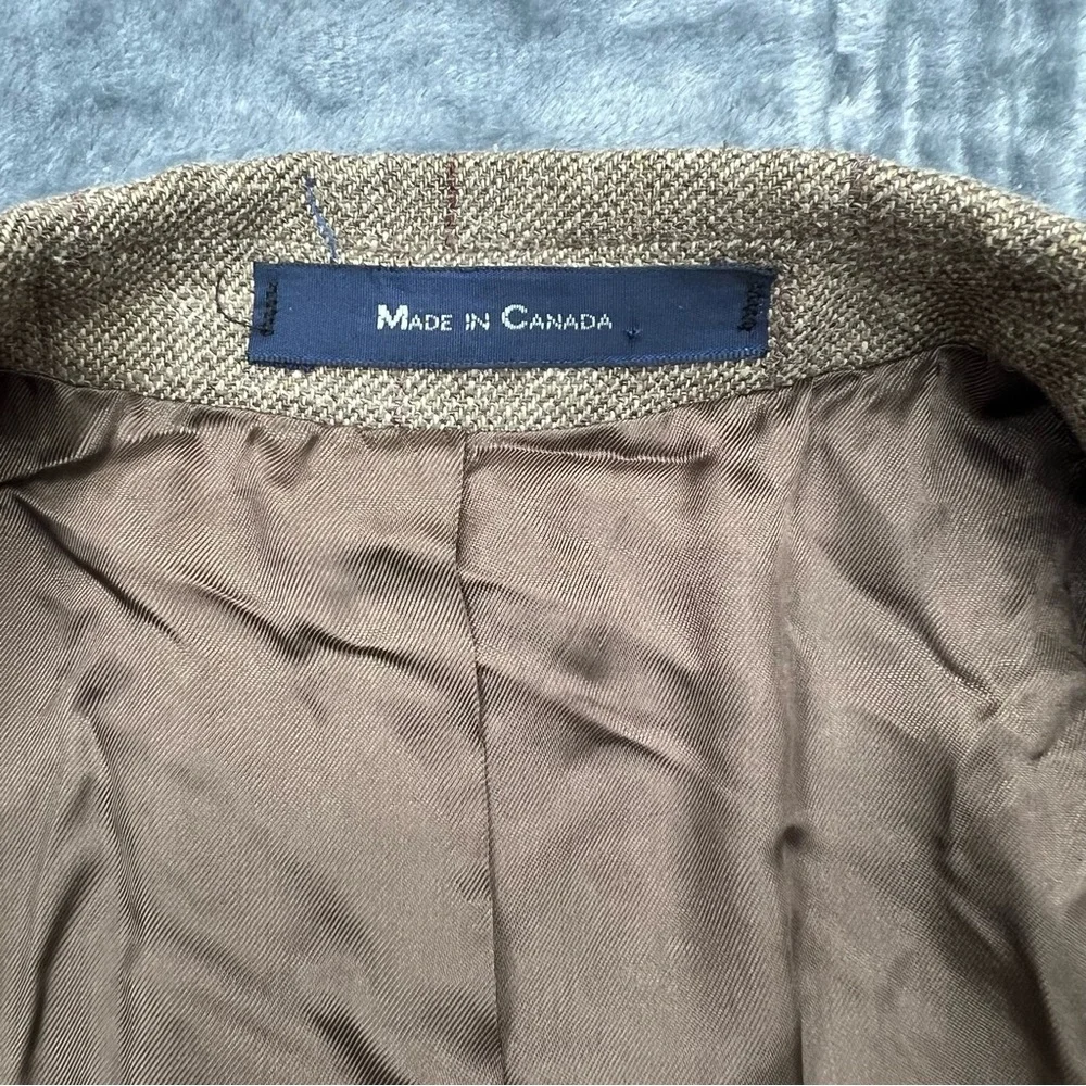 VTG Polo University Ralph‎ Lauren 41R Silk Blend Sport Coat Blazer Herringbone